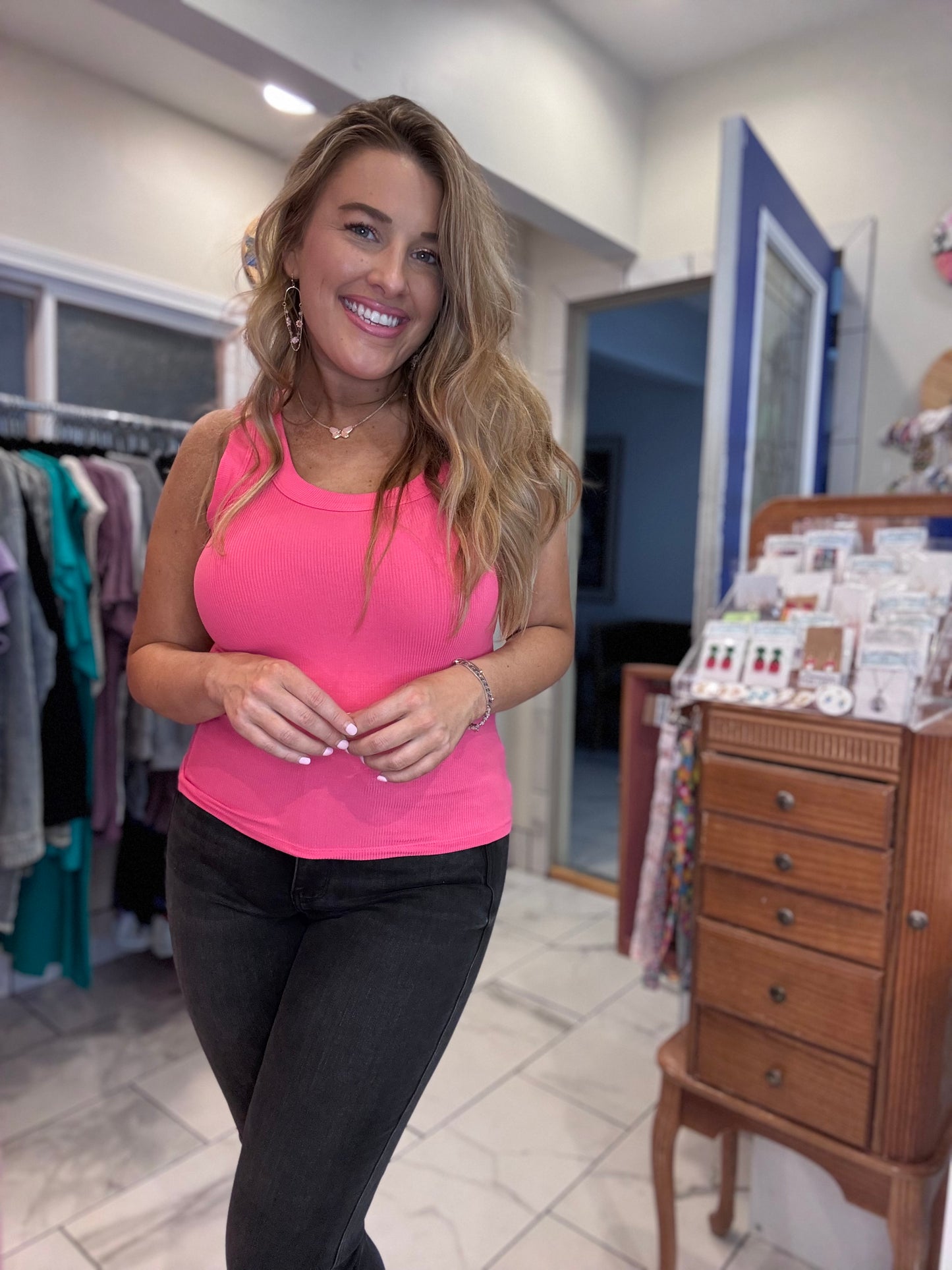 Cozy Scoop Neck Tank Tops