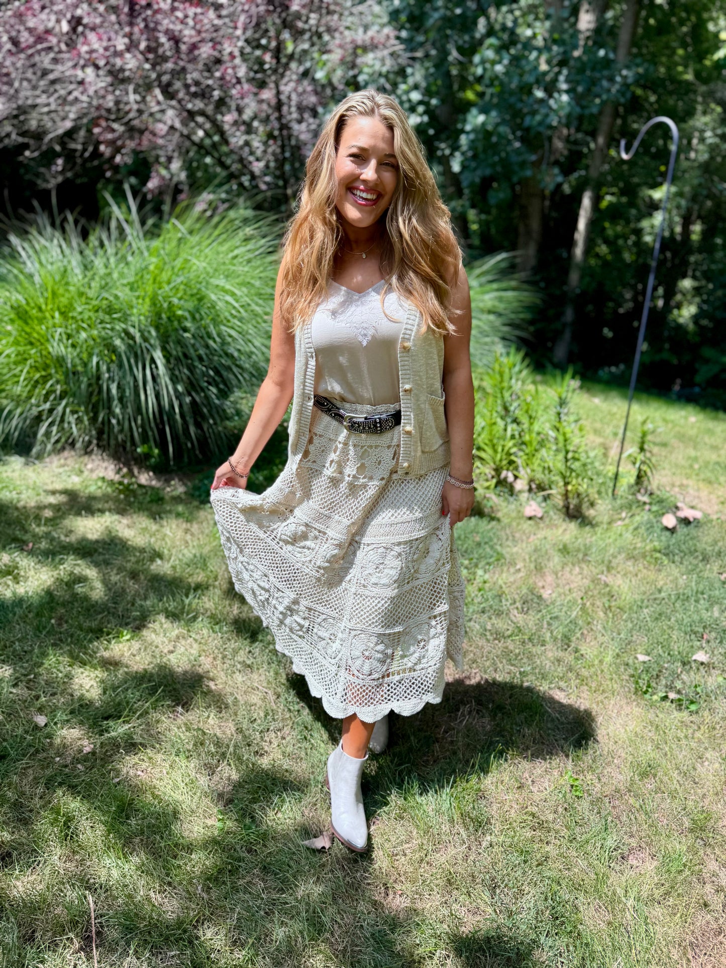 Rustic Crochet Skirt