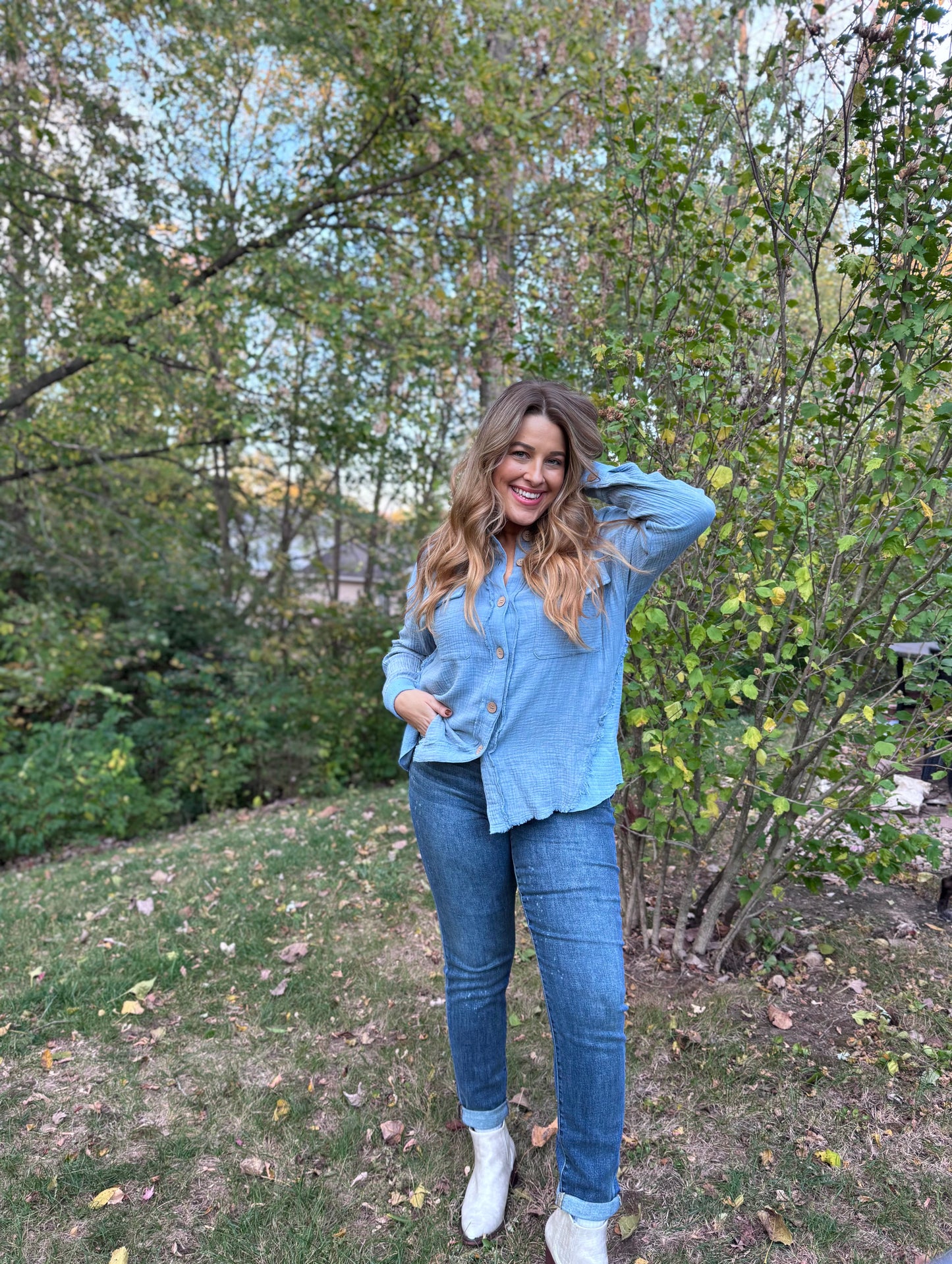 Judy Blue Non Distressed bleach splatter
