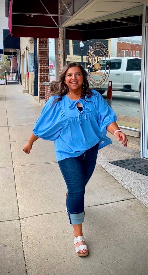 Blue Paradise Blouse