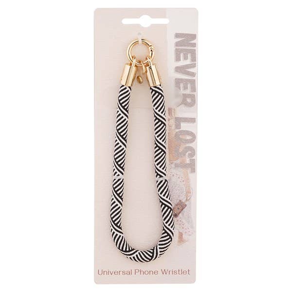 Chorded Phone Strap Striped