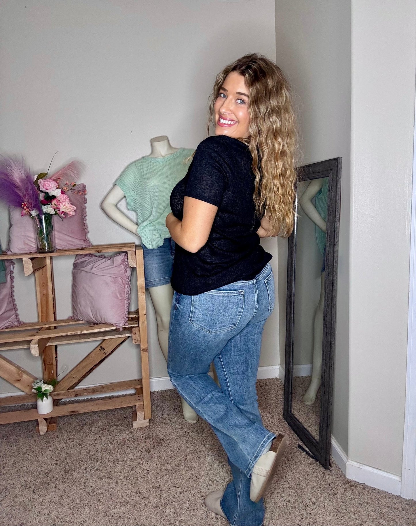 Judy Blue Mid Rise Boot Cut Jeans - TheRusticAttic