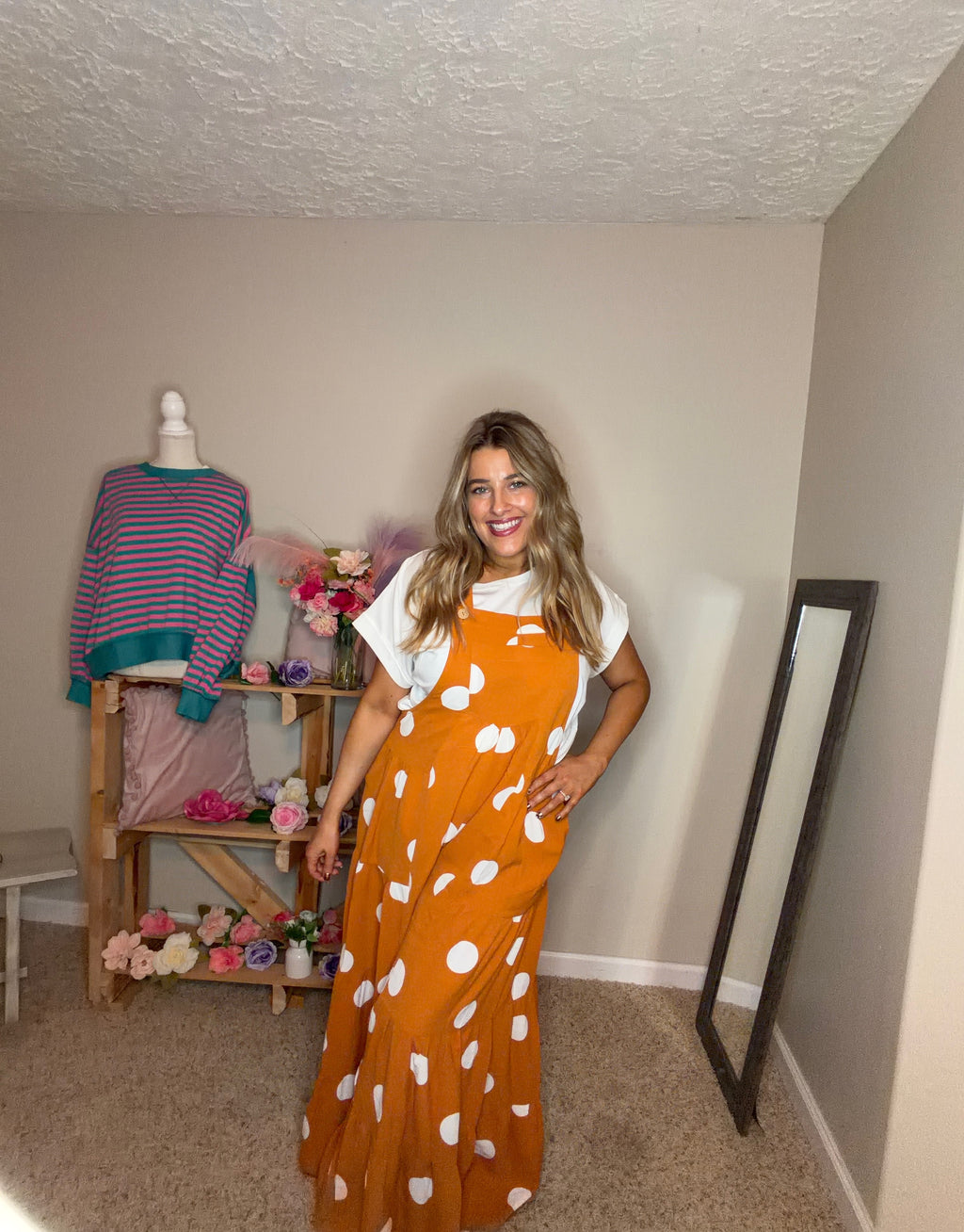 Persimmon Dot Jumper