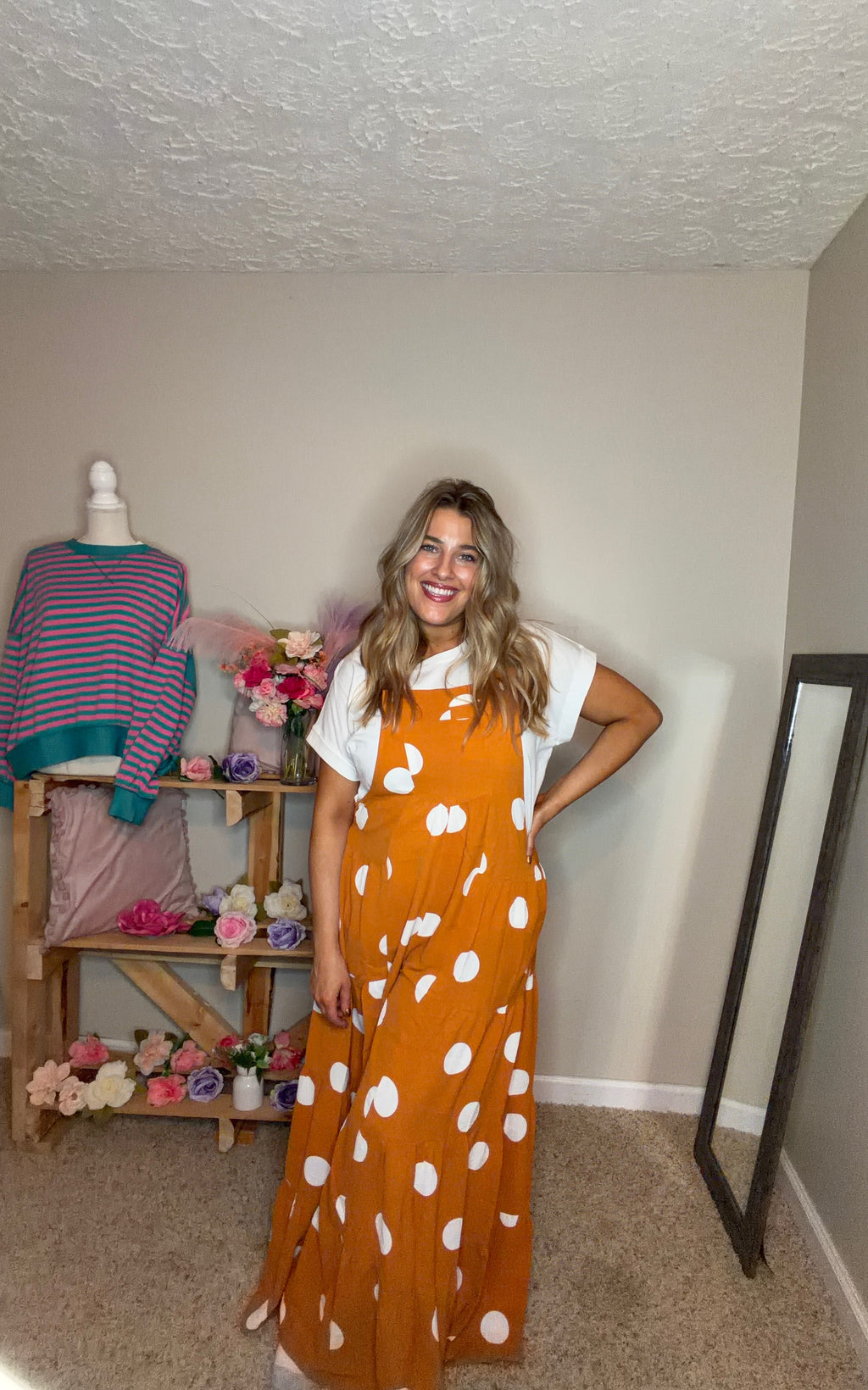 Persimmon Dot Jumper