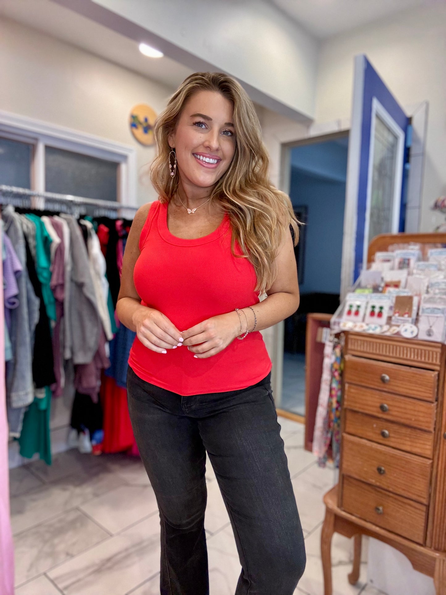 Cozy Scoop Neck Tank Tops