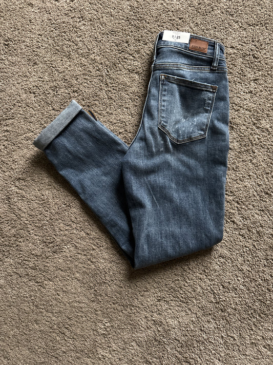 Judy Blue Non Distressed bleach splatter