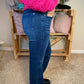 Judy Blue Petite Straight Jeans Mid Rise