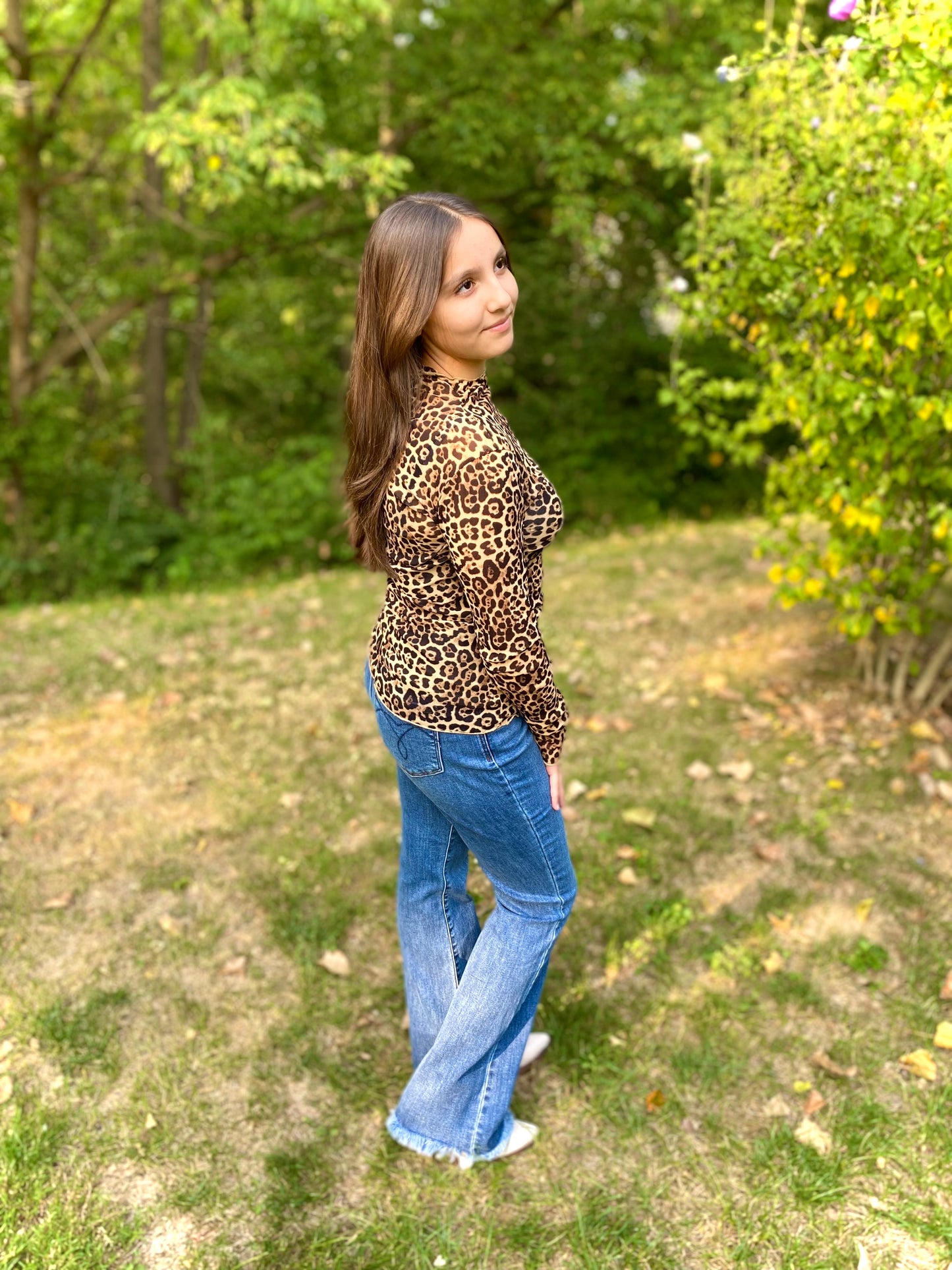 Wild Animal Mesh Top