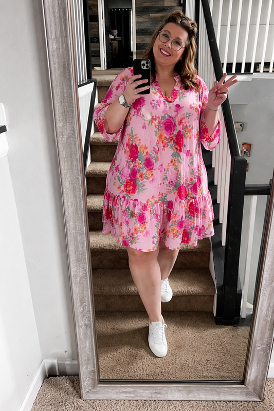 Curvy Rose Dress