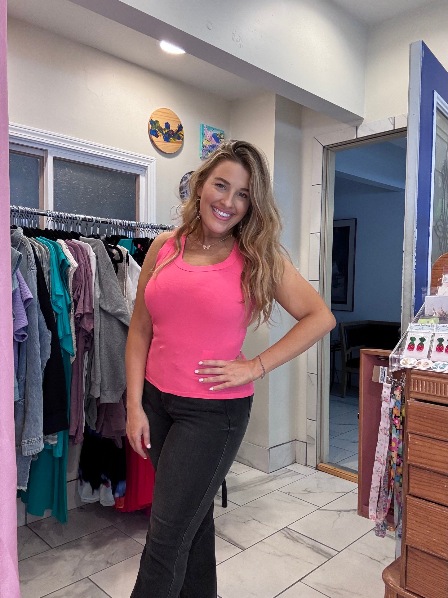 Cozy Scoop Neck Tank Tops