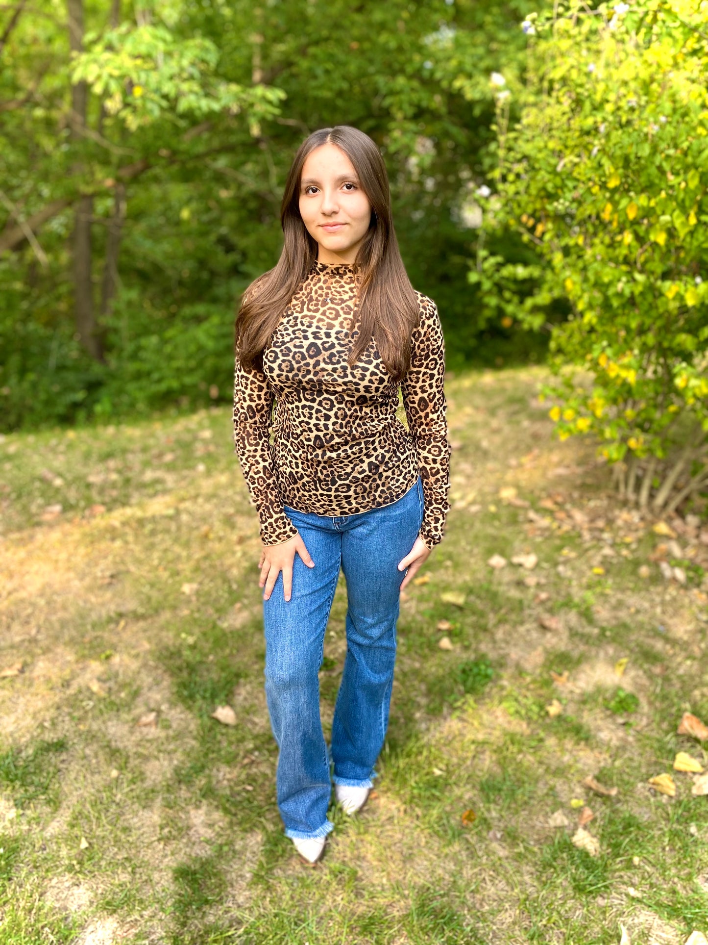 Wild Animal Mesh Top
