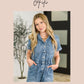 Debbie High Rise Stone Wash Straight Fit Jeans