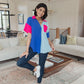 Color Me Cool Color Block Top