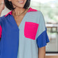 Color Me Cool Color Block Top