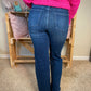 Judy Blue Petite Straight Jeans Mid Rise