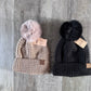 CC Beanies with Pom Poms