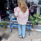 Pink Crochet Embroidered Beauty