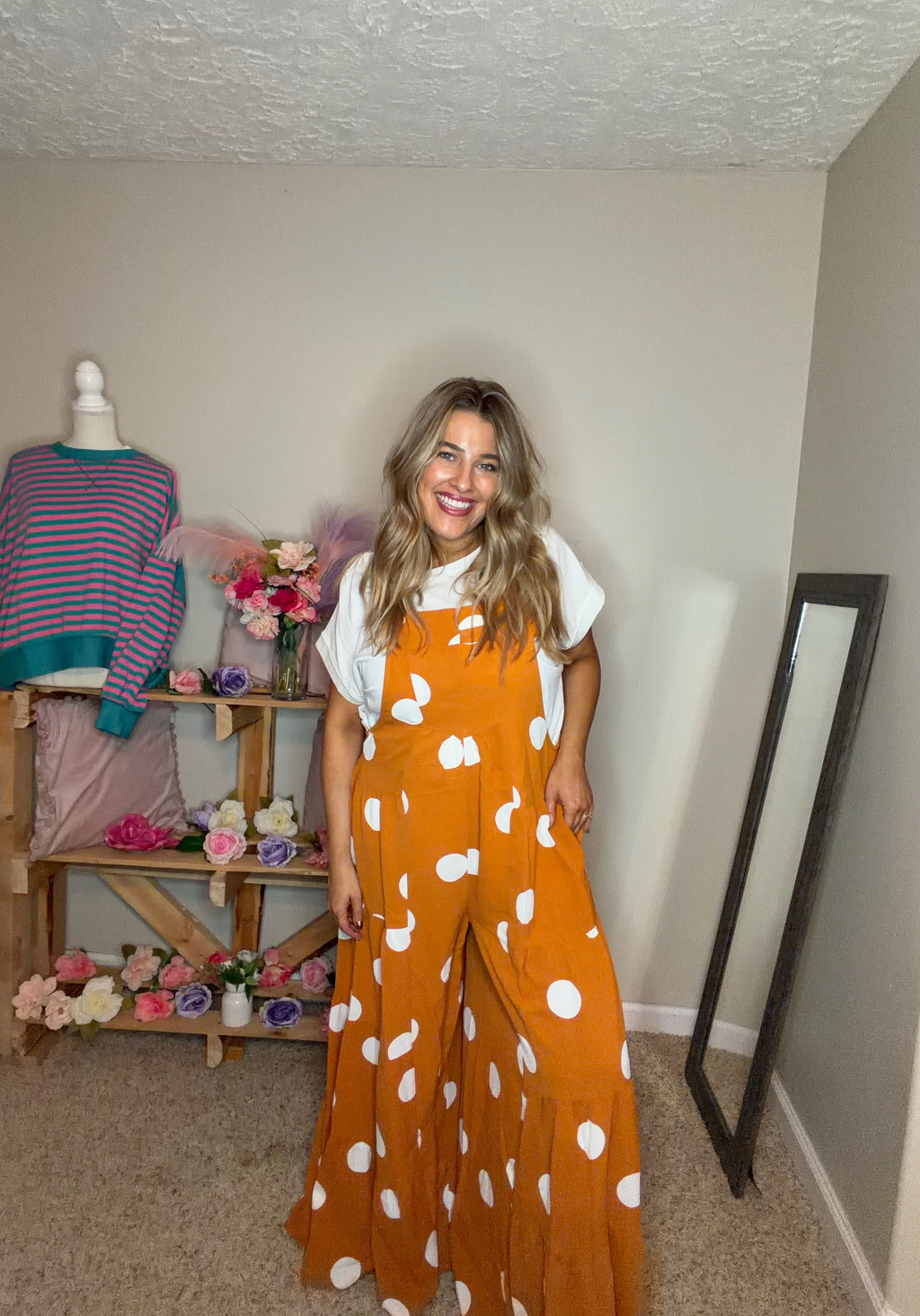 Persimmon Dot Jumper