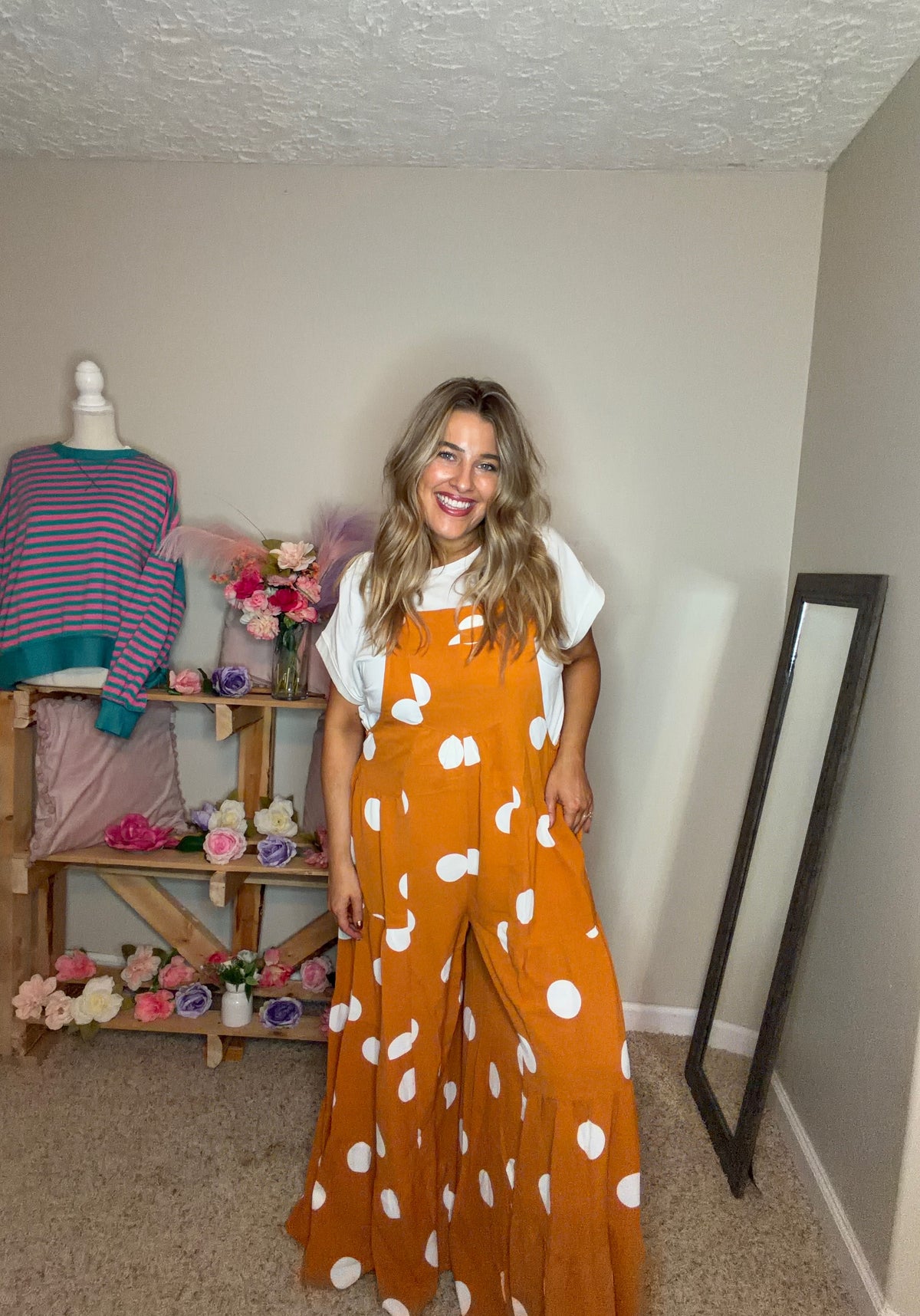 Persimmon Dot Jumper