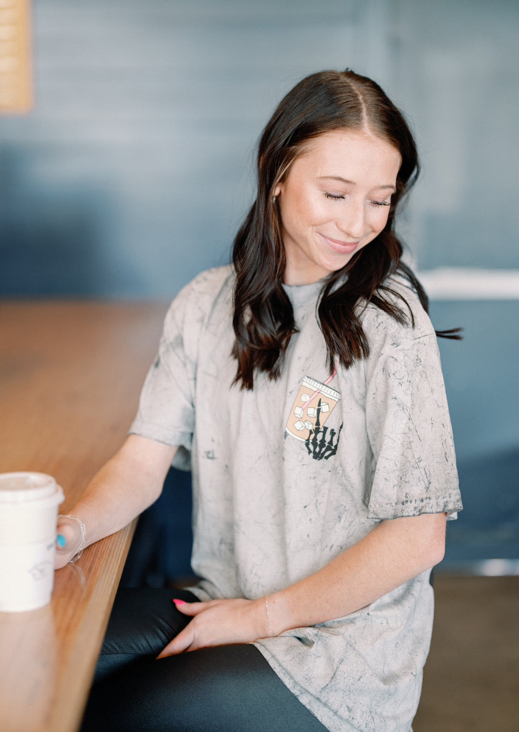Fueled by iced coffee and anxiety Graphic Tee or Sweatshirt