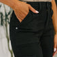 Keira High Waist Cargo Wide in Black