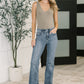 Robin High Waist Bootcut with Fray Hem