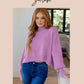 It's an Ego Thing Cable Ribbed Knit Top in Kelly Green