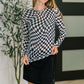 PREORDER: Sheer Long Sleeve Checkered Layering Top in Three Colors