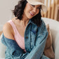 Lyla Sherpa Ball Cap in Khaki
