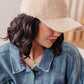 Lyla Sherpa Ball Cap in Khaki