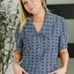The Darling Detail Collared Blouse in Denim