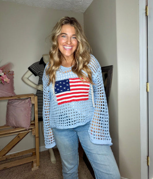 American Flag Hoodie - TheRusticAttic