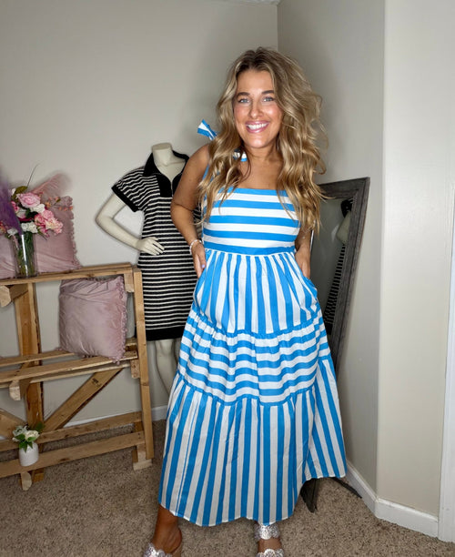 Baby Blue by the Ocean Dress - TheRusticAttic