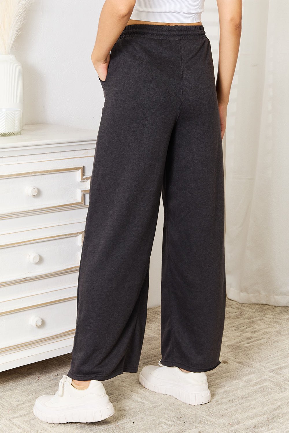 Basic Bae Wide Leg Pocketed Pants - TheRusticAttic