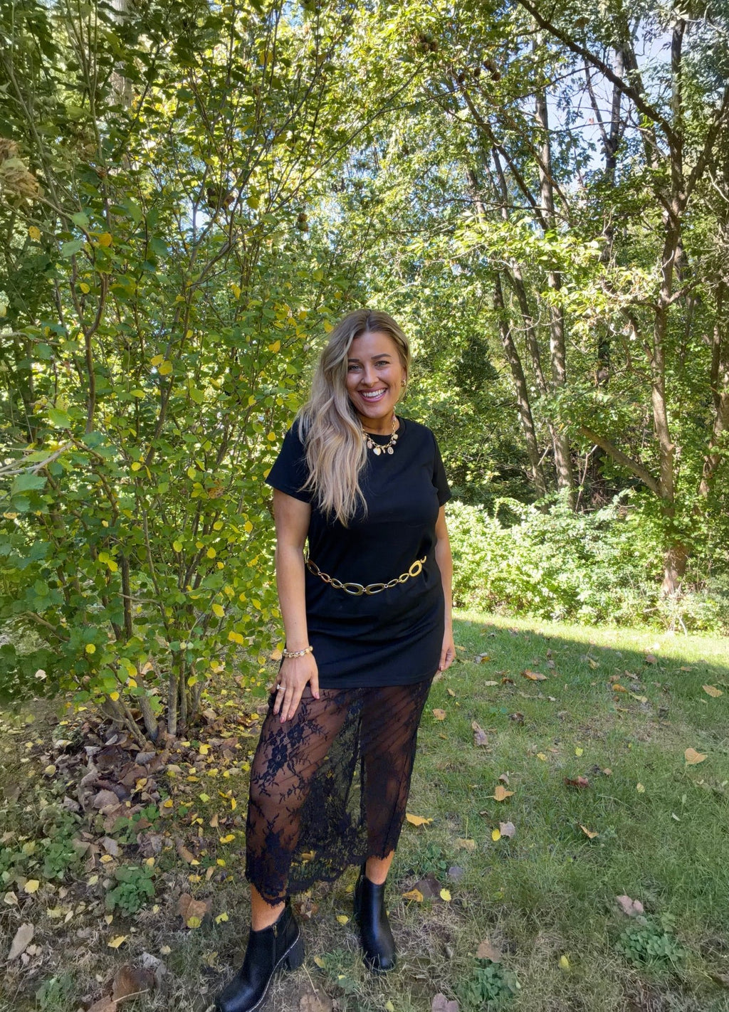 Black Western Lace Dress - TheRusticAttic