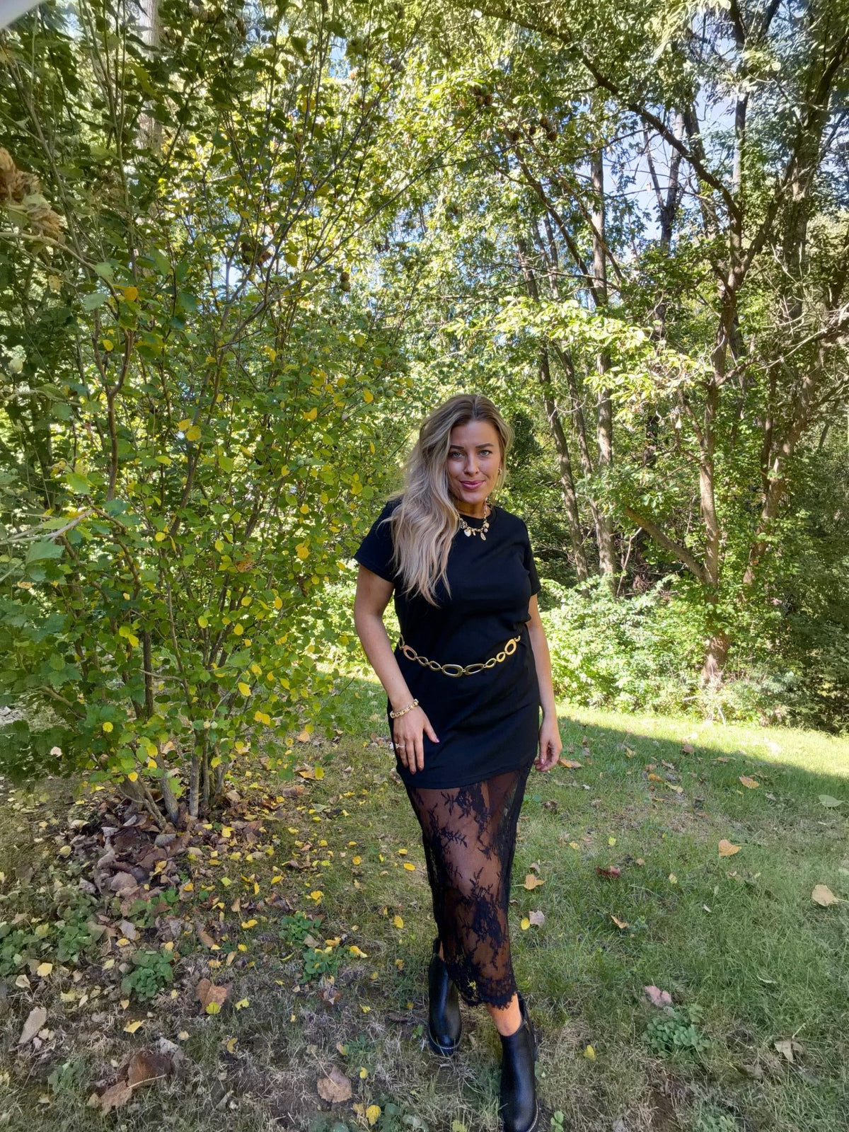Black Western Lace Dress - TheRusticAttic