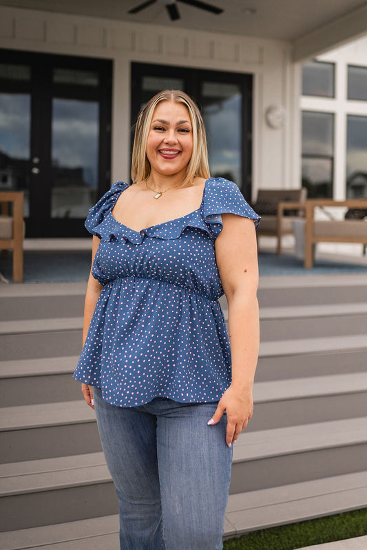 Connect the Dots Peplum Blouse - TheRusticAttic
