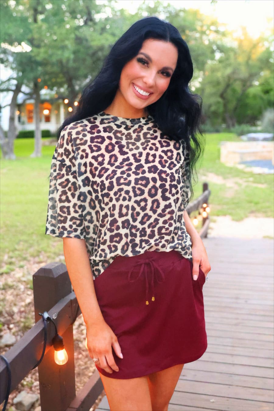 Emma Mesh Tee- Safari Chic - TheRusticAttic
