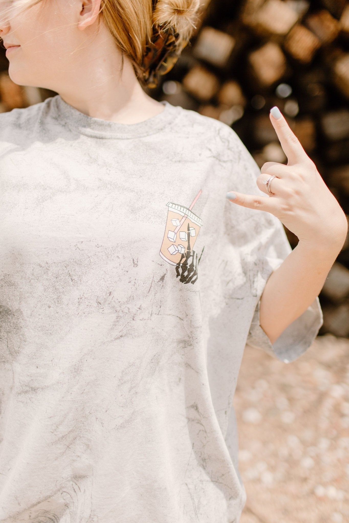 Fueled by iced coffee and anxiety Graphic Tee or Sweatshirt - TheRusticAttic