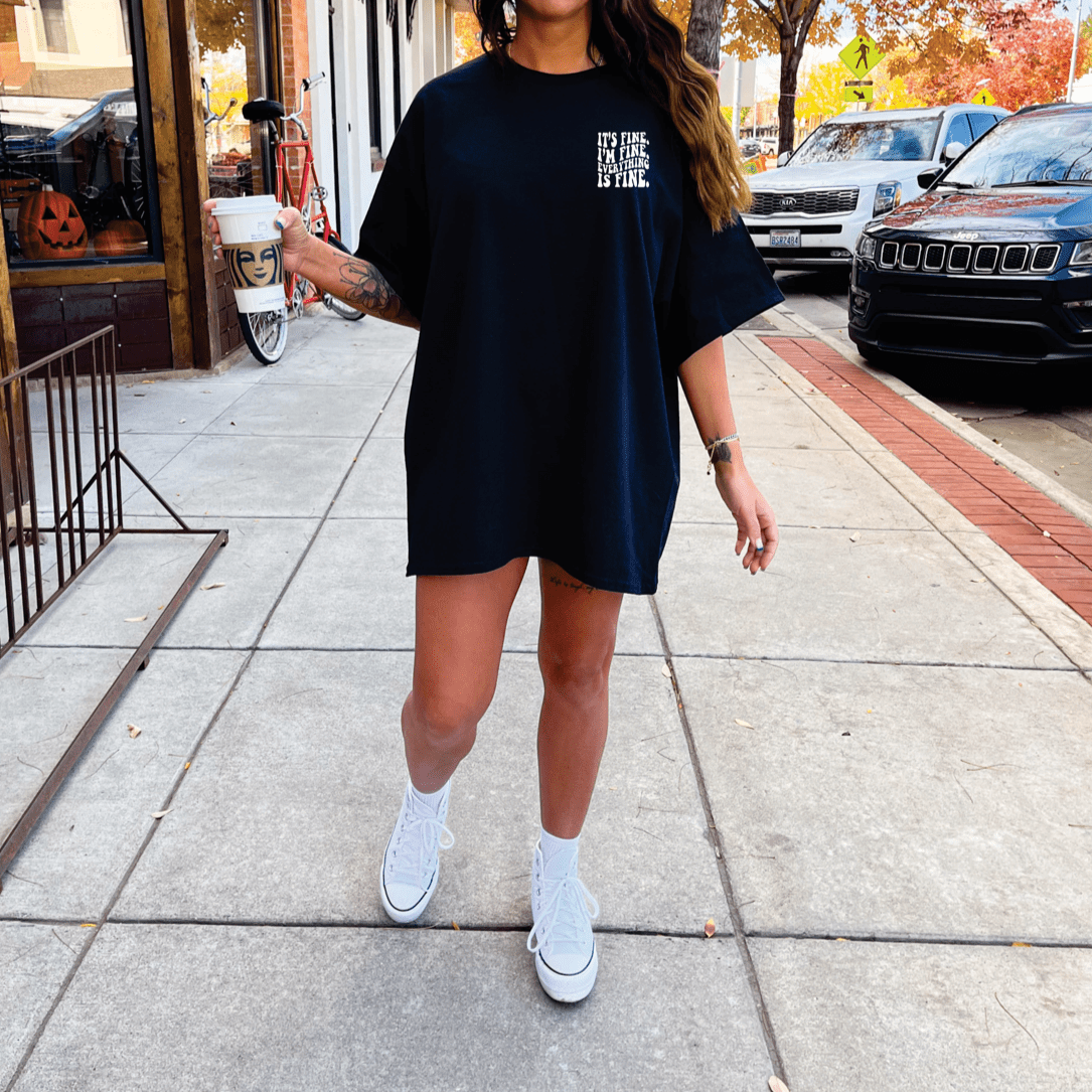 It's Fine Graphic Tee or sweatshirt - TheRusticAttic