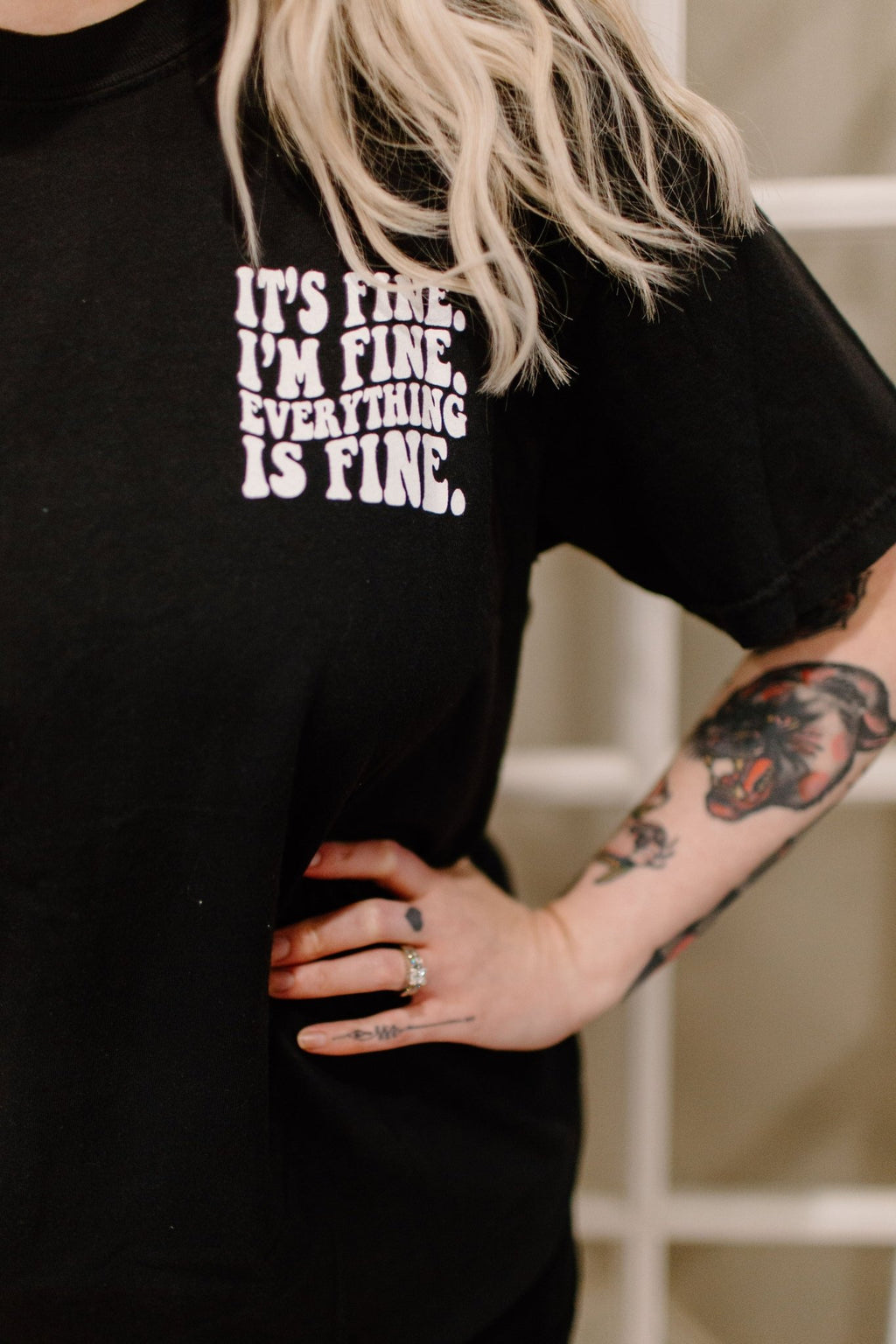 It's Fine Graphic Tee or sweatshirt - TheRusticAttic