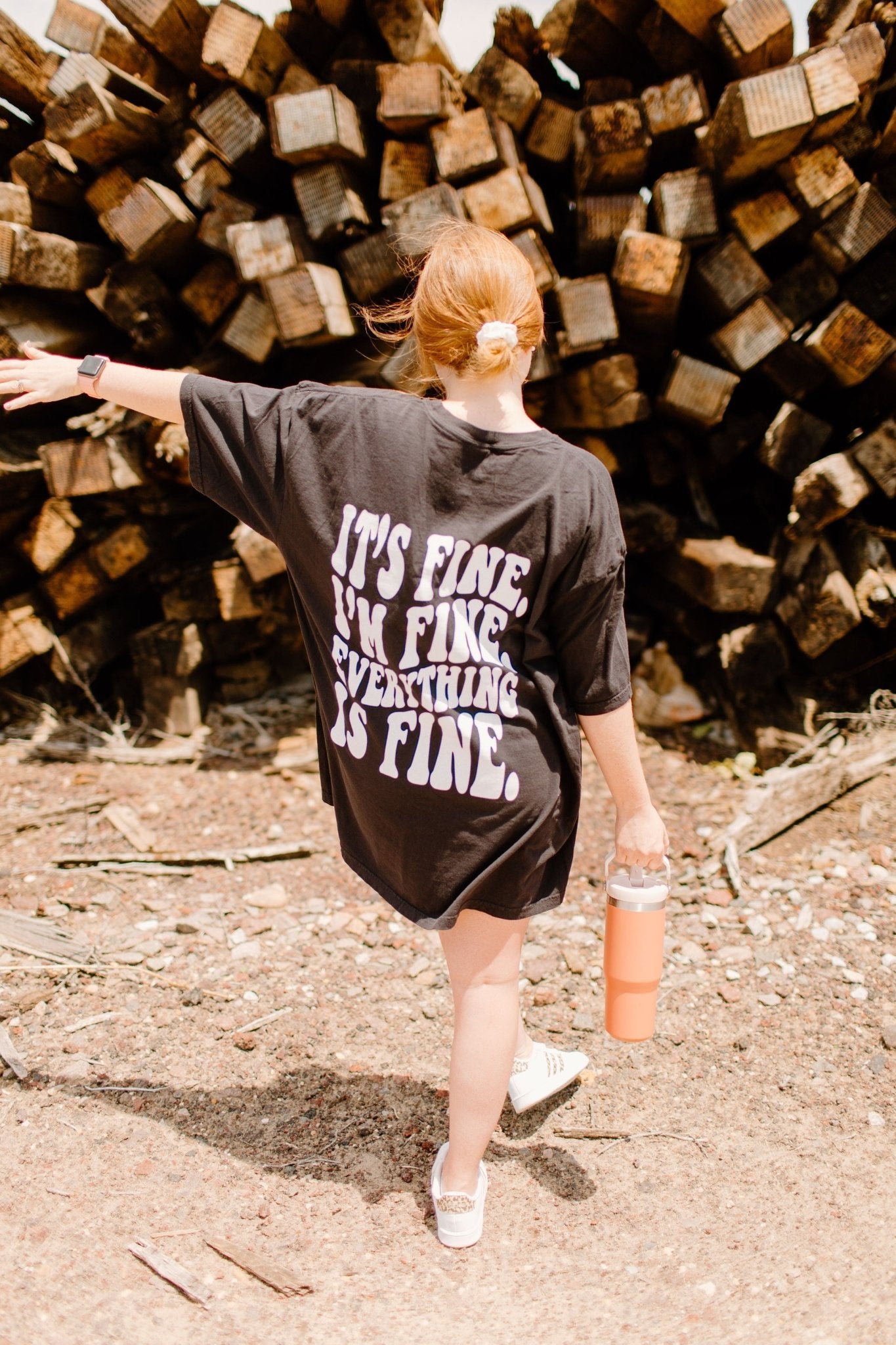 It's Fine Graphic Tee or sweatshirt - TheRusticAttic