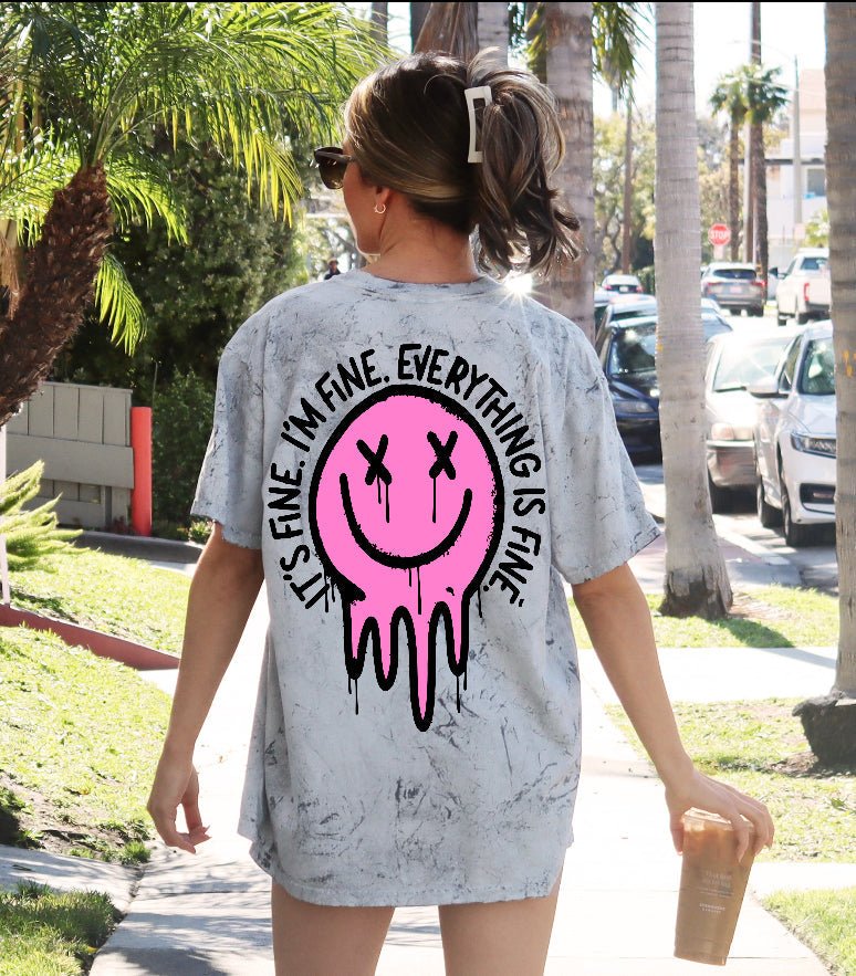 It's Fine Smiley Graphic - TheRusticAttic