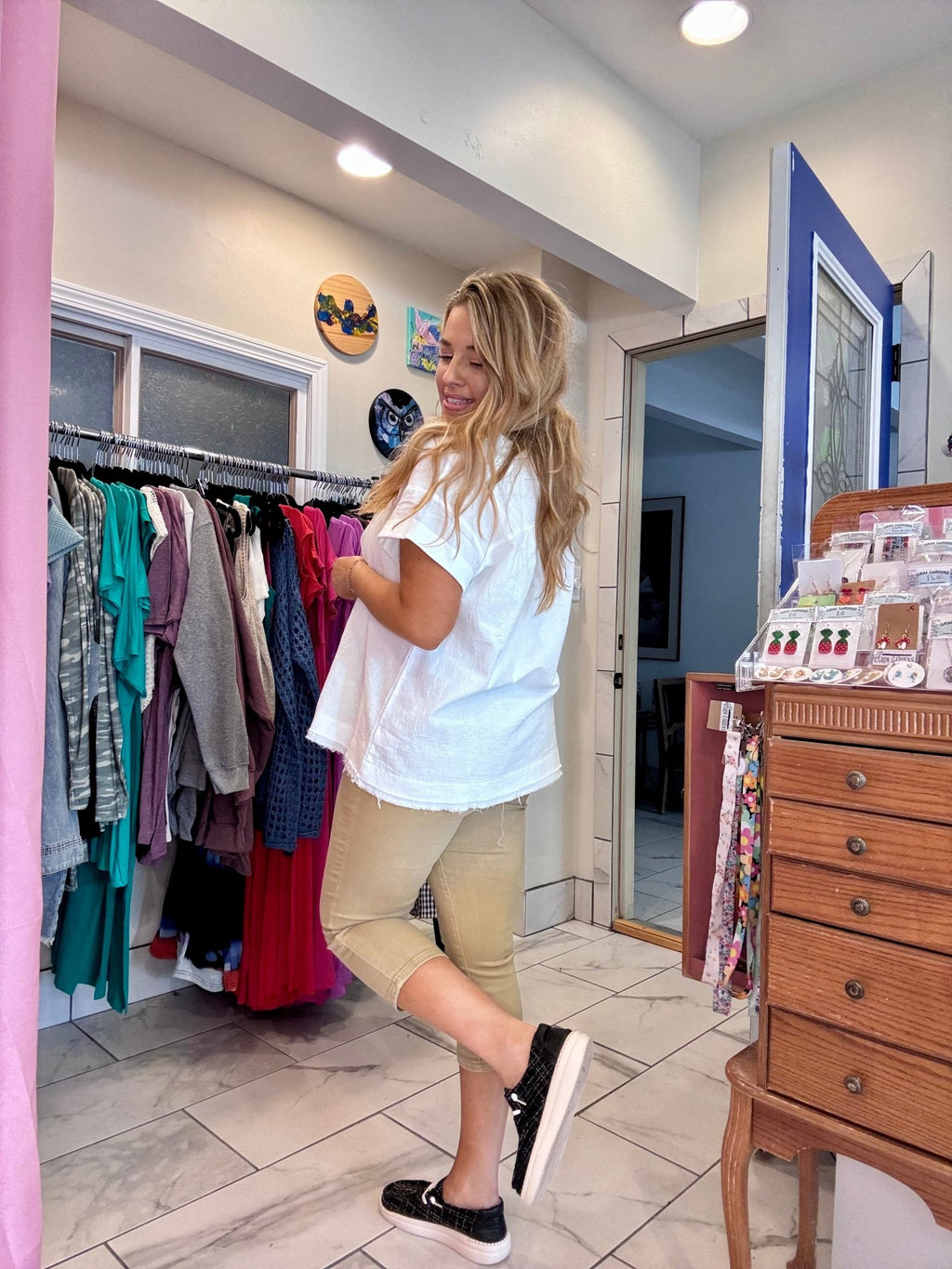 Judy Blue Khaki Capris - TheRusticAttic
