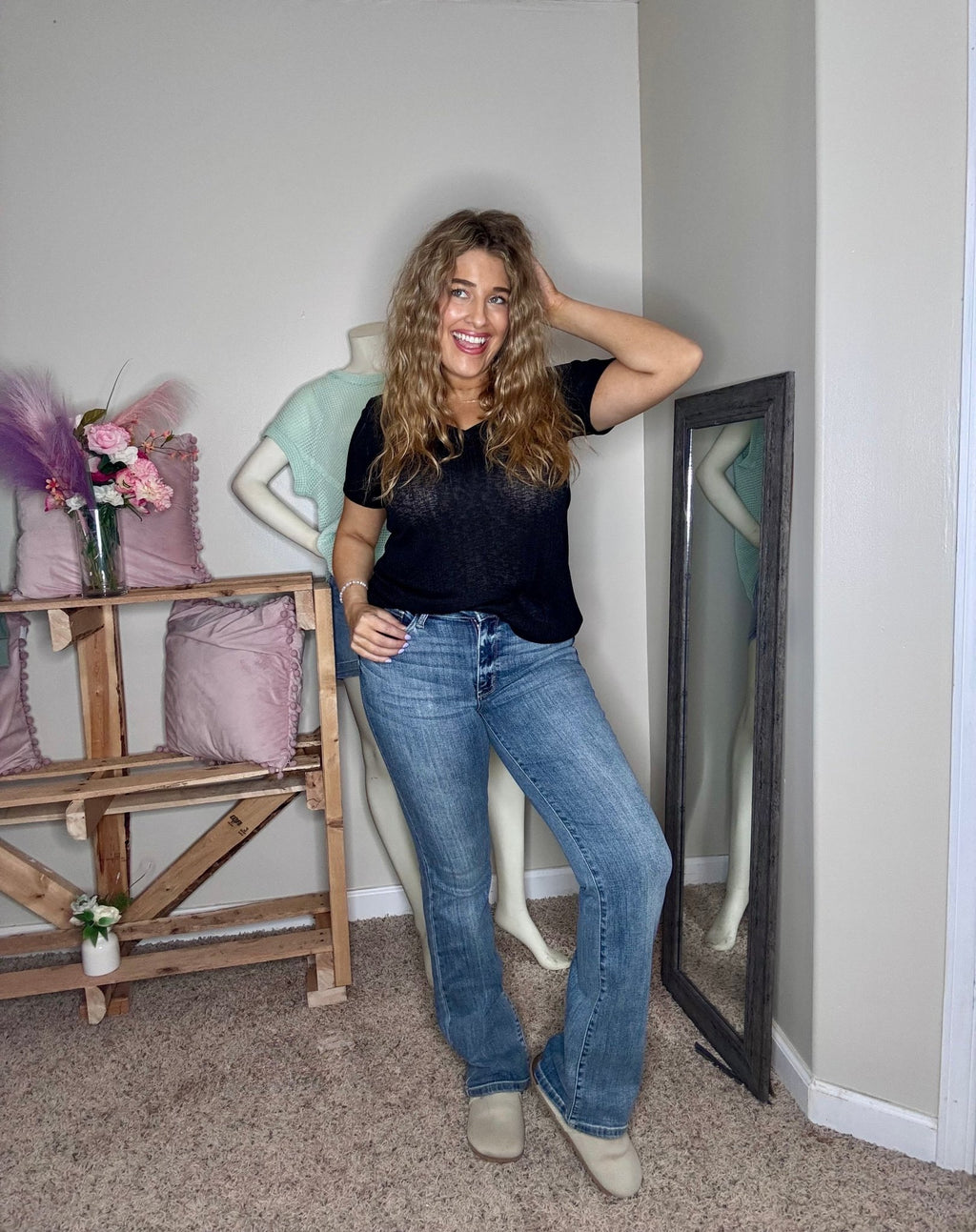 Judy Blue Mid Rise Boot Cut Jeans - TheRusticAttic