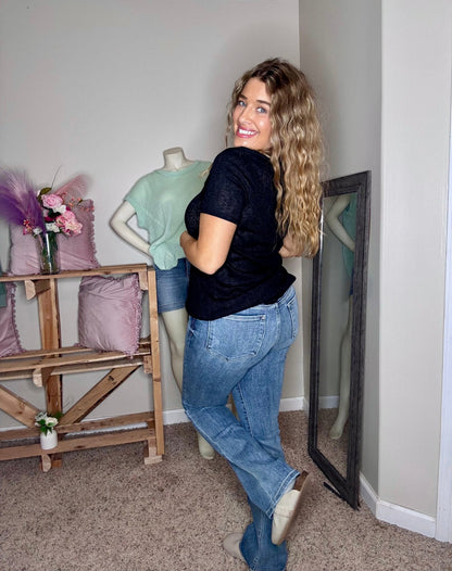 Judy Blue Mid Rise Boot Cut Jeans - TheRusticAttic