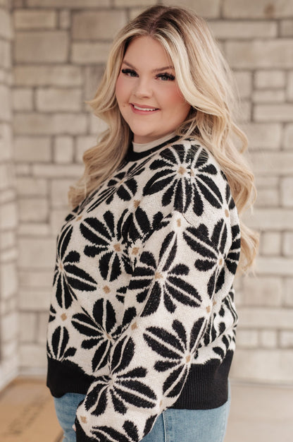 Mid Mod Floral Sweater - TheRusticAttic