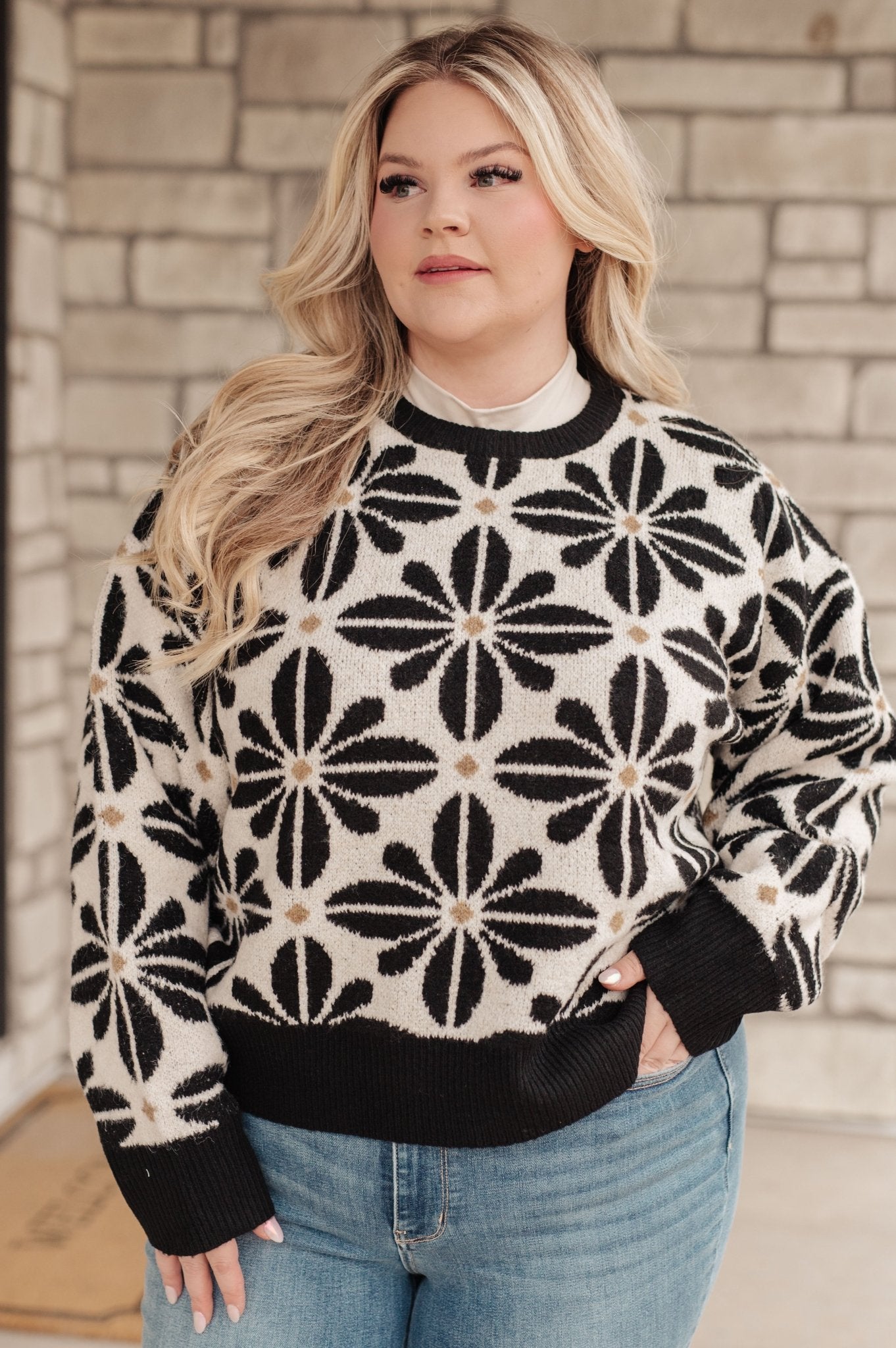 Mid Mod Floral Sweater - TheRusticAttic