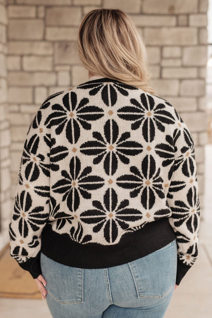 Mid Mod Floral Sweater - TheRusticAttic