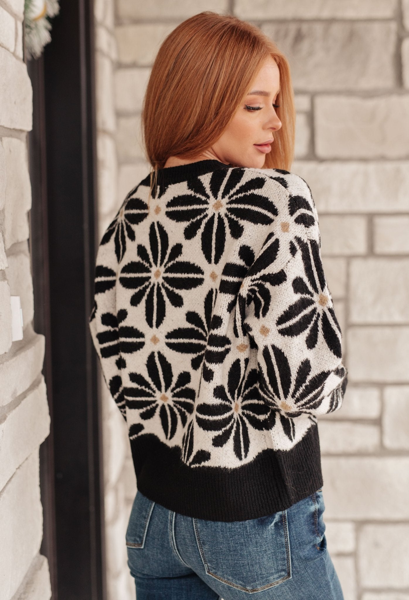 Mid Mod Floral Sweater - TheRusticAttic